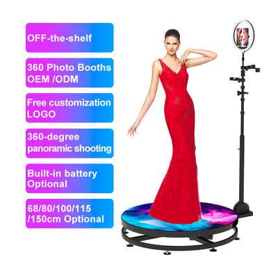48 uur Fast DHL Shipping 360 Video Photobooth met LED Magic Mirror en iPad 115cm Hoes