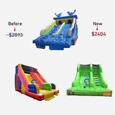 Kits voor het repareren van blazers en pakketzak met opblaasbare waterglijbanen voor sportgames