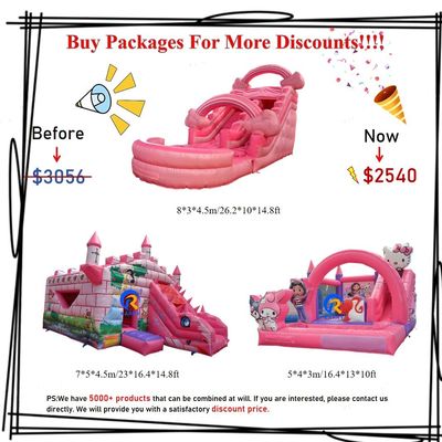 Kits voor het repareren van blazers en pakketzak met opblaasbare waterglijbanen voor sportgames