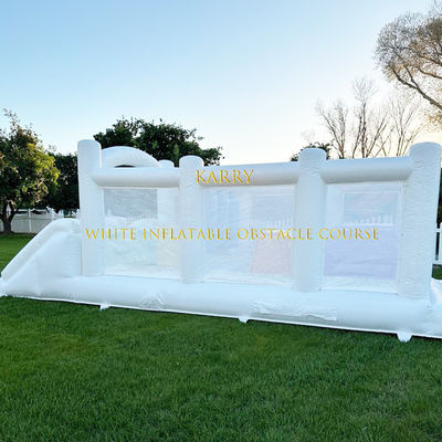 Kinderfeest opblaasbare hindernisbaan met baby uitsmijter in levendige kleuren