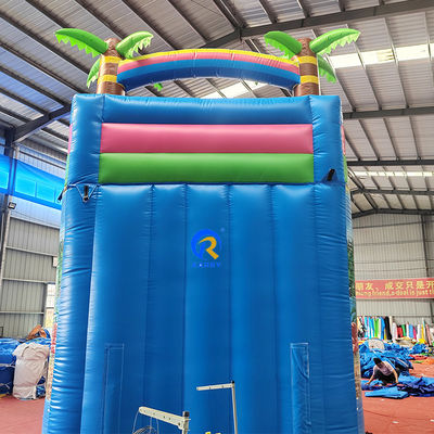 Maximale capaciteit 100-500 kg opblaasbare waterslide met zwembad en spannend Flamingo-ontwerp