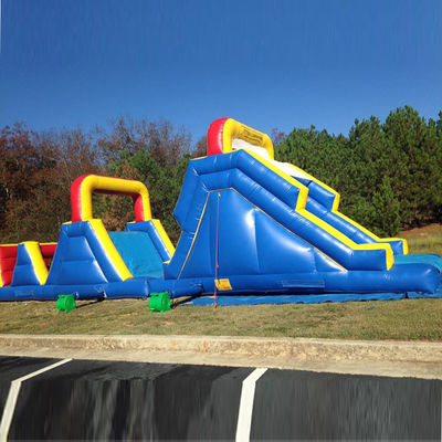 Kenmerken PORTABLE Commerciële opblaasbare hindernisbaan met Rock Climbing Wall Combo