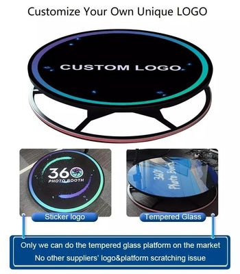 Gro Compatibele apparaten 115cm 360 foto booth machine met koffer en noodbesturing