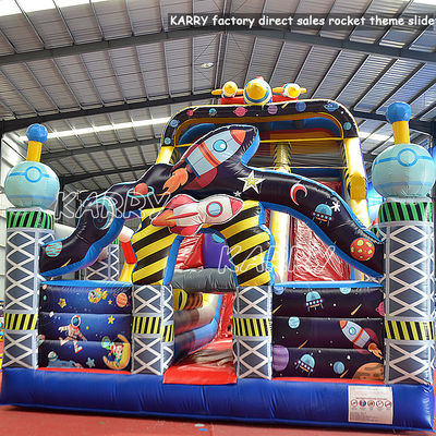 PVC-opblaasbare rakettenhuis voor commerciële verhuur en moonwalk-opblaasbare spelletjes