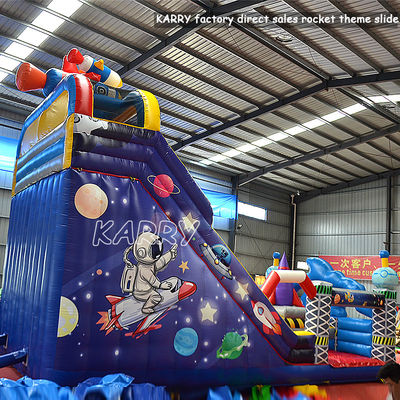 PVC-opblaasbare rakettenhuis voor commerciële verhuur en moonwalk-opblaasbare spelletjes