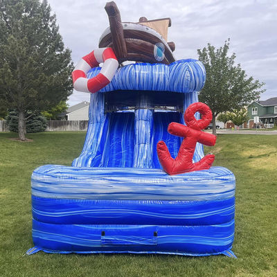 Gepersonaliseerd logo Acceptabel kleine boot opblaasbare obstakelbaan Bouncy Castle voor de lol