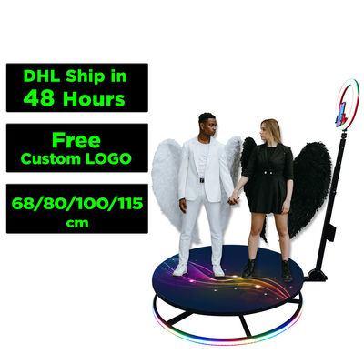 360 Video Photobooth Automatisch Met Led Magic Mirror Ipad 360 Foto Booth Machine 115cm