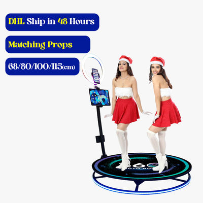 45 kg Hot Glass Magic Mirror Photo Booth met draadloze automatische rotatie
