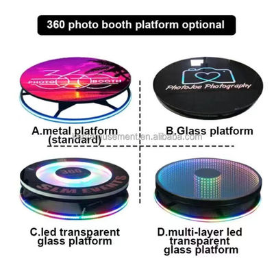 45 kg Hot Glass Magic Mirror Photo Booth met draadloze automatische rotatie