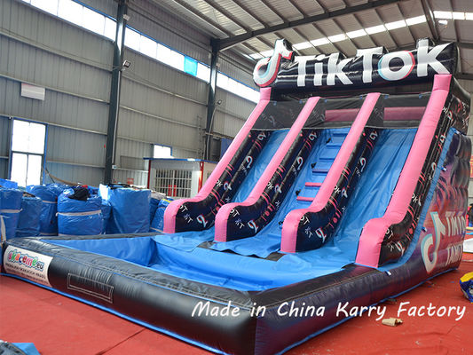 PVC 26FT opblaasbare uitsmijter speeltuin Bounce House Waterglijbaan Kinderen Bouncy Castles