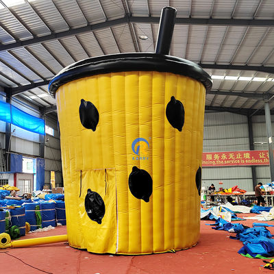 Zee/Lucht/Express Verzending Lemon Cup opblaasbaar huis voor peuters Commercieel bouncy huis