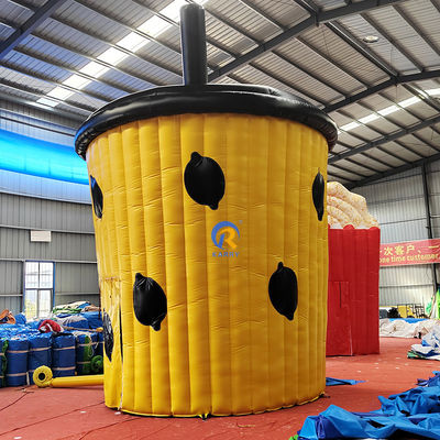 Zee/Lucht/Express Verzending Lemon Cup opblaasbaar huis voor peuters Commercieel bouncy huis