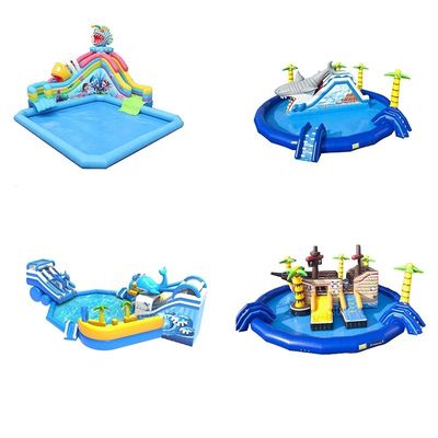 Goedkope opblaasbare waterpark perfect voor commerciële gelegenheden