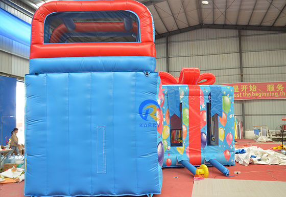 Draagbare opblaasbare combo kasteelslide voor kinderen binnen- en buitenvermaak