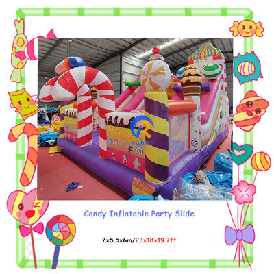 Indoor en outdoor entertainment Commercieel feest Verhuur van snoep opblaasbare dia's Combo