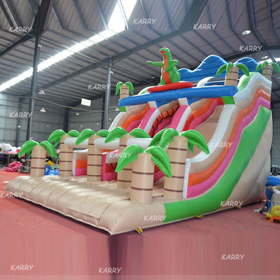 Gepersonaliseerd logo Grote opblaasbare waterslide voor volwassenen in buitengroepsactiviteiten