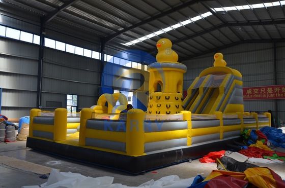 Teamevenementen opblaasbare hindernisbaan met CE EN14960-certificering en draagbaar ontwerp
