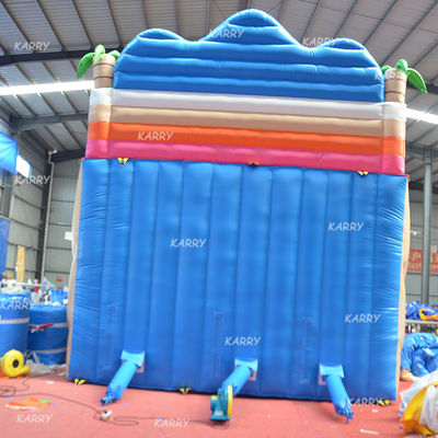 Gepersonaliseerd logo Grote opblaasbare waterslide voor volwassenen in buitengroepsactiviteiten