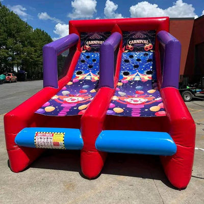 Opblaasbare ballen schieten spel voor feest Verhuur 2 spelers Carnaval Interactieve games