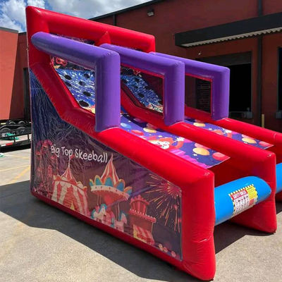 Opblaasbare ballen schieten spel voor feest Verhuur 2 spelers Carnaval Interactieve games