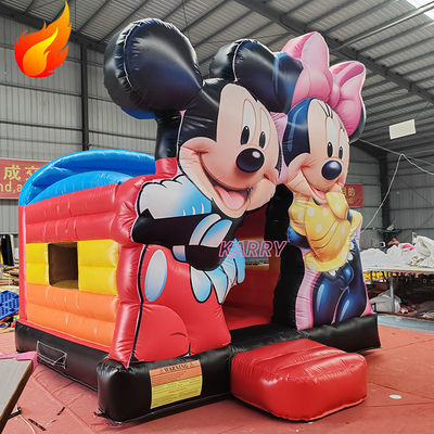 Mickey Kids Castle Play House Opblaasbaar Bounce House voor feest Verhuur Express verzending