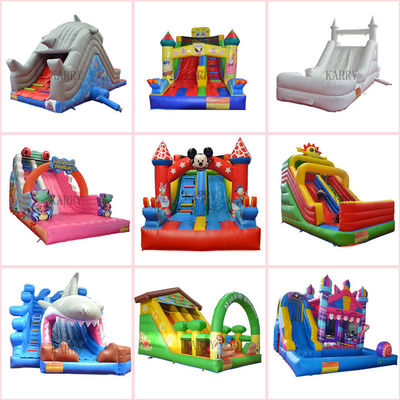 Gepersonaliseerd logo PVC waterpark opblaasbare spel glijbaan N glijbaan voor grote kinderen eindeloos plezier
