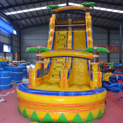 Stimuleert Palm Tree commerciële waterglijbaan Perfect voor binnen- of buiten spelen