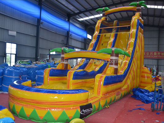Stimuleert Palm Tree commerciële waterglijbaan Perfect voor binnen- of buiten spelen