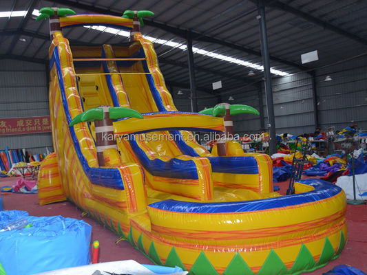 Stimuleert Palm Tree commerciële waterglijbaan Perfect voor binnen- of buiten spelen