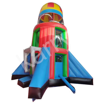 Unisex leeftijdsbereik 14 jaar PVC opblaasbare raket Airborne Adventure voor eindeloos plezier