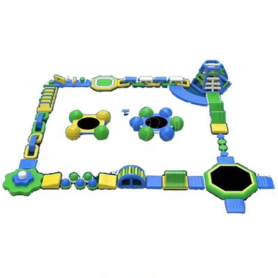 Vermaak opblaasbaar waterpark met blazer en reparatie kit Maximum capaciteit 100-500kg