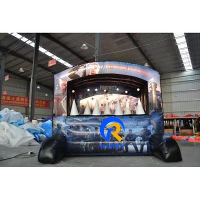 Interactief schietspel Launch opblaasbaar springbed met blazer en aangepaste kleur