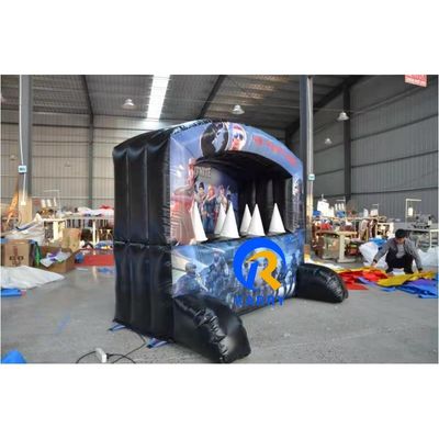 Interactief schietspel Launch opblaasbaar springbed met blazer en aangepaste kleur