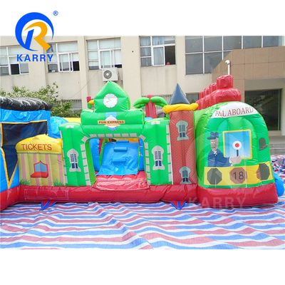 PVC-materiaal Activiteitscentrum voor kinderen opblaasbaar springhuis Obstakelbaan voor evenement