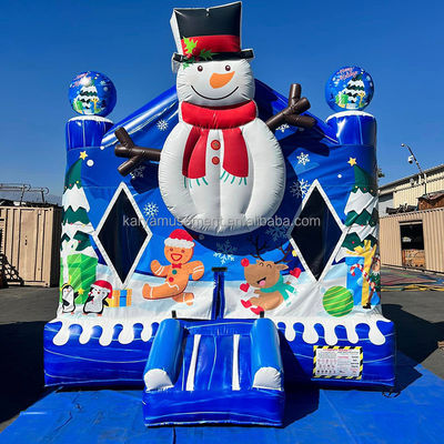 14 jaar op Kerstmis 13x13ft Kinderen opblaasbaar Bounce House Wit opblaasbaar Bubble House