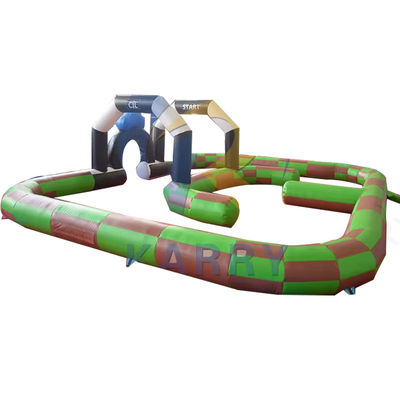 Amusement Digitaal drukken PVC opblaasbare bumper autobaan voor binnen- of buiten plezier