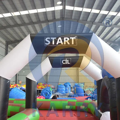 Amusement Digitaal drukken PVC opblaasbare bumper autobaan voor binnen- of buiten plezier