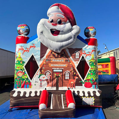14 jaar op Kerstmis 13x13ft Kinderen opblaasbaar Bounce House Wit opblaasbaar Bubble House