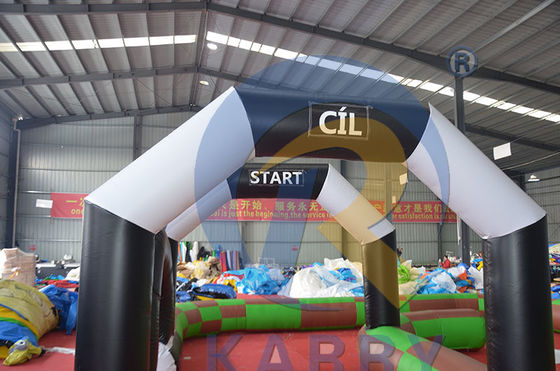 Amusement Digitaal drukken PVC opblaasbare bumper autobaan voor binnen- of buiten plezier