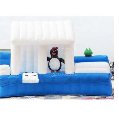 Overgrote Pool IJsbeer opblaasbare waterwereld met aangepaste waterglijbanen