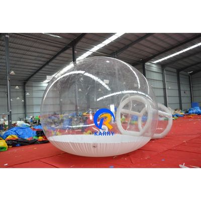 Witte opblaasbare bubbel tent voor kerst bruiloft met blazende sneeuw en PVC materiaal