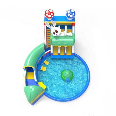 Maximale capaciteit 100-500kg Opblaasbaar waterpark Wateractiviteiten Vermaakpark voor feestjes