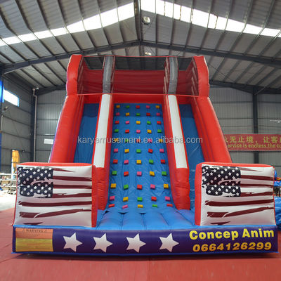 26ft Double Lane opblaasbare waterglijbaan voor kinderen en volwassenen PVC-doekmateriaal