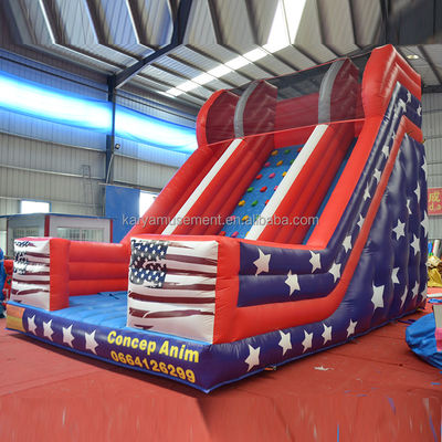 26ft Double Lane opblaasbare waterglijbaan voor kinderen en volwassenen PVC-doekmateriaal