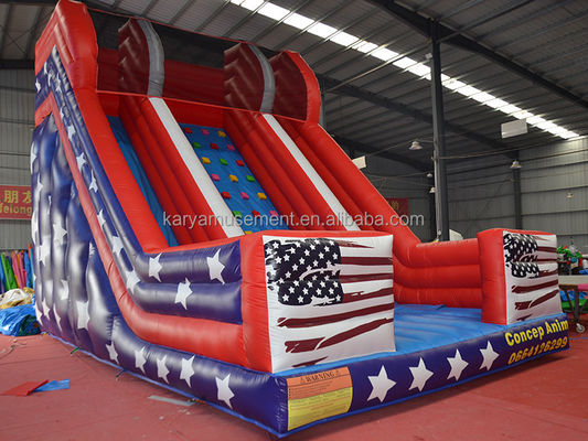 26ft Double Lane opblaasbare waterglijbaan voor kinderen en volwassenen PVC-doekmateriaal