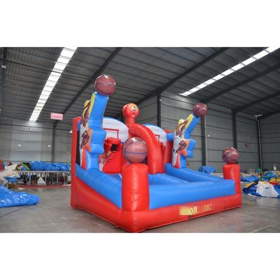 Buiten speeltuin opblaasbaar feestspel op maat basketbal schieten trampoline