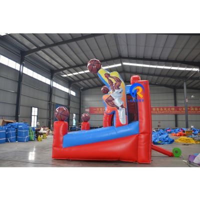 Buiten speeltuin opblaasbaar feestspel op maat basketbal schieten trampoline