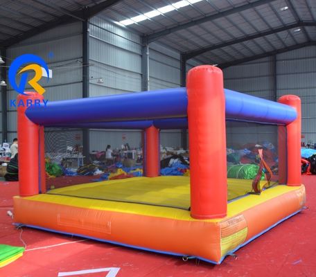 Volwassenen en kinderen Opblaasbaar interactief spel Boksen Ring Bounce Bed Trampoline