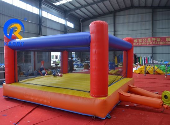Volwassenen en kinderen Opblaasbaar interactief spel Boksen Ring Bounce Bed Trampoline