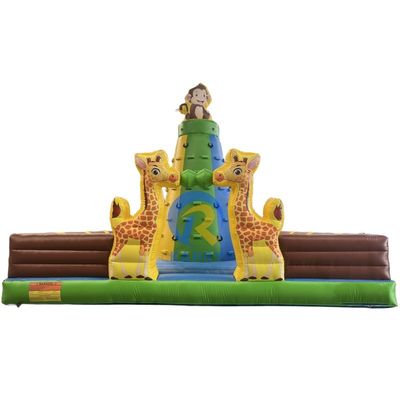 Spelletjes voor pretparken opblaasbare klimmer springspel met blazer en aangepaste kleur